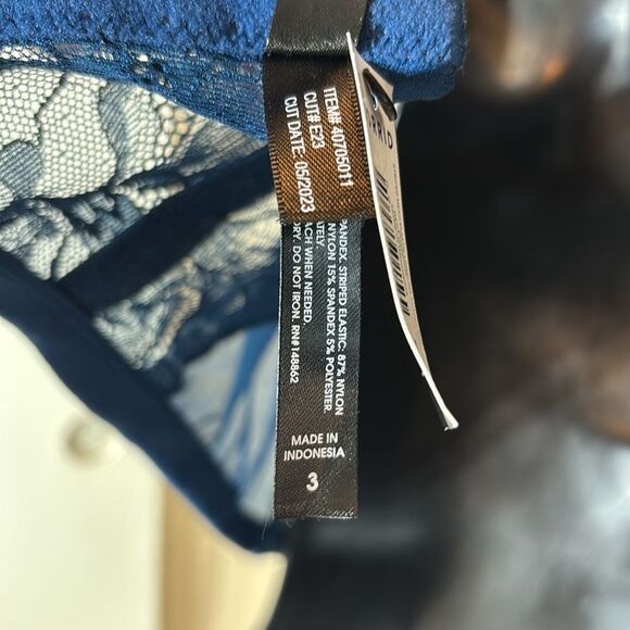 Torrid women’s 3x striped mesh elastic long line cutout bra Poseidon sexy shine - Picture 5 of 8